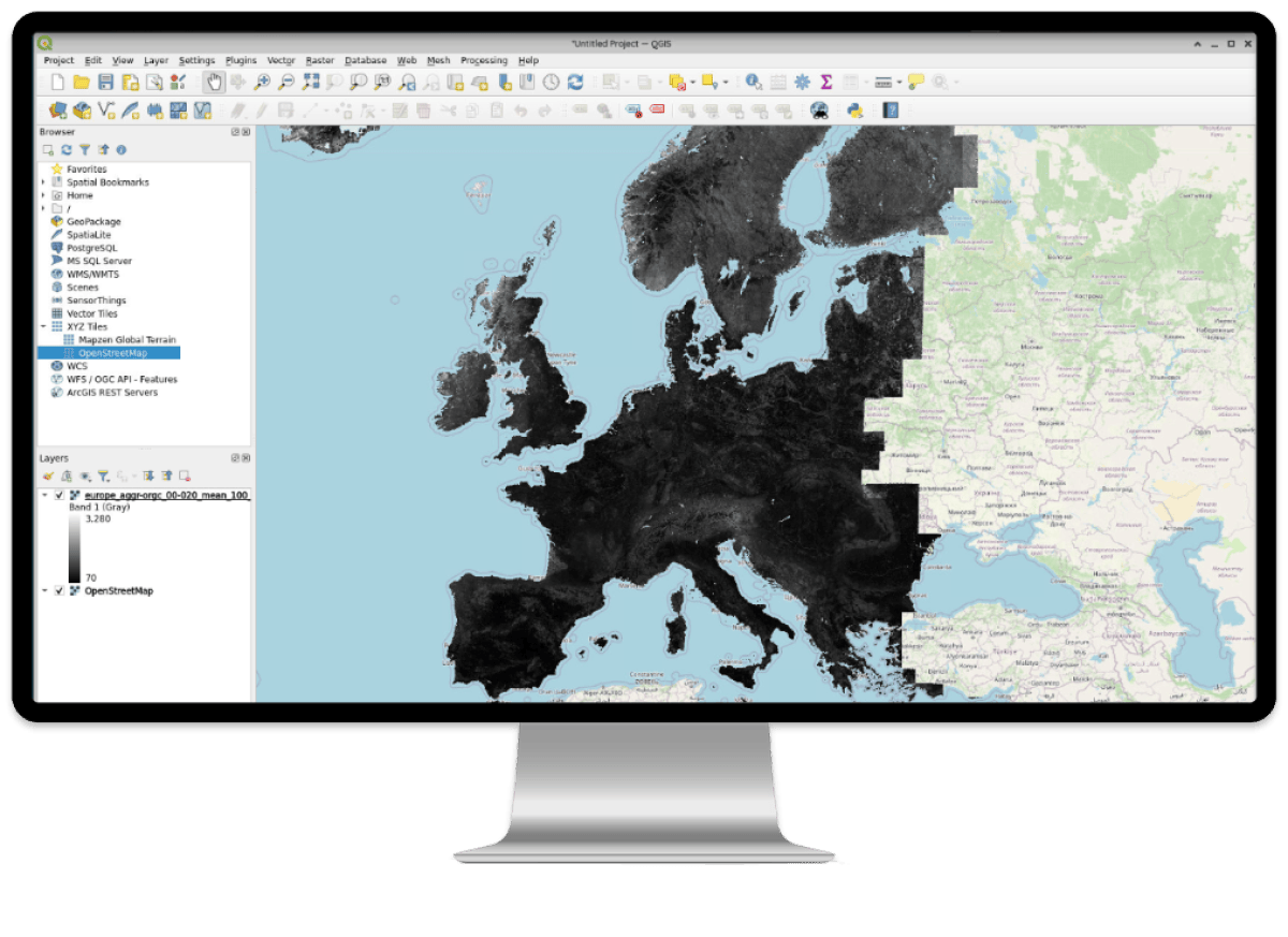 QGIS Screen