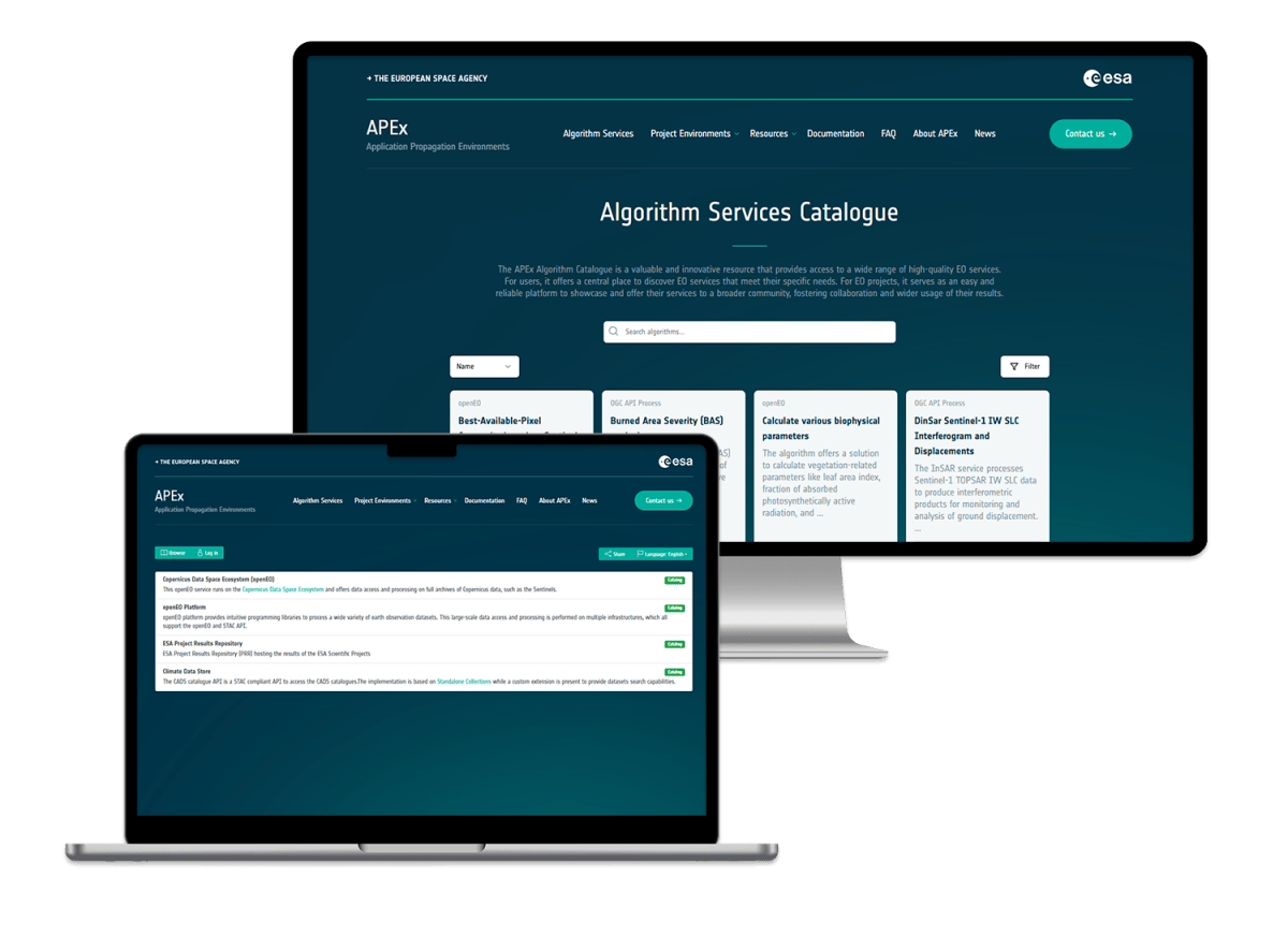 APEx algorithm and data catalogue